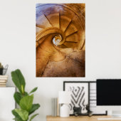 Poster Escalier en spirale descendante, Portugal (Bureau à domicile)