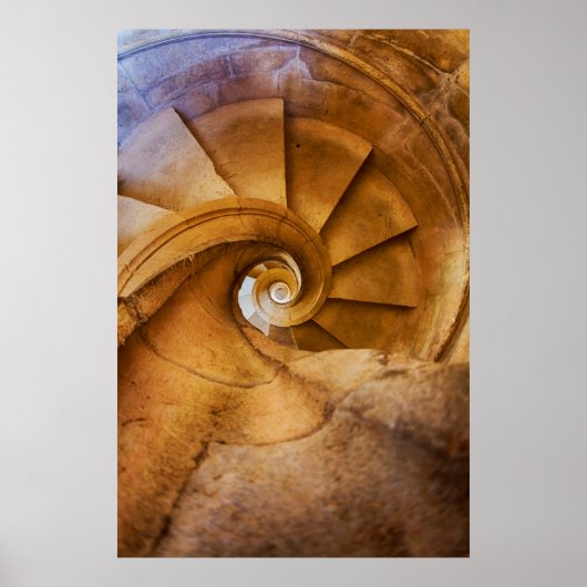 Poster Escalier en spirale descendante, Portugal (Devant)