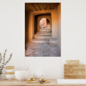 Poster Escalier en terre rugueuse (Cuisine)