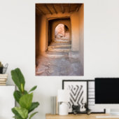 Poster Escalier en terre rugueuse (Bureau à domicile)