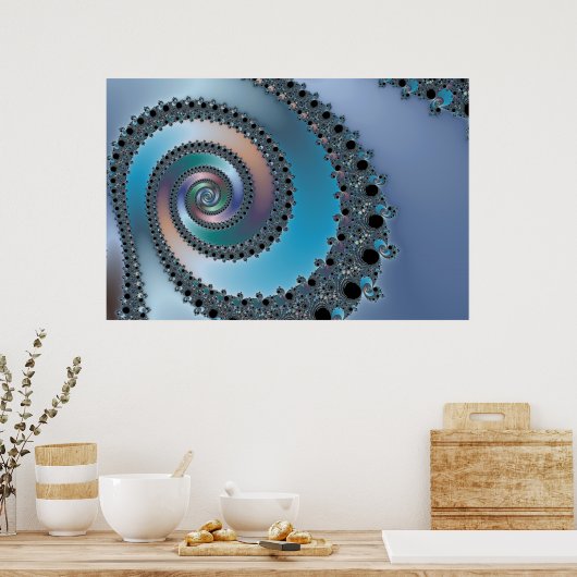 Poster Escalier - Fractal (Cuisine)