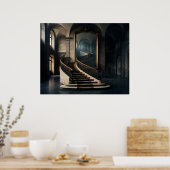Poster Escalier menant au miroir (Cuisine)