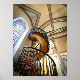 Poster Escalier Miraculaire Chapelle Loretto Père Noël Fe