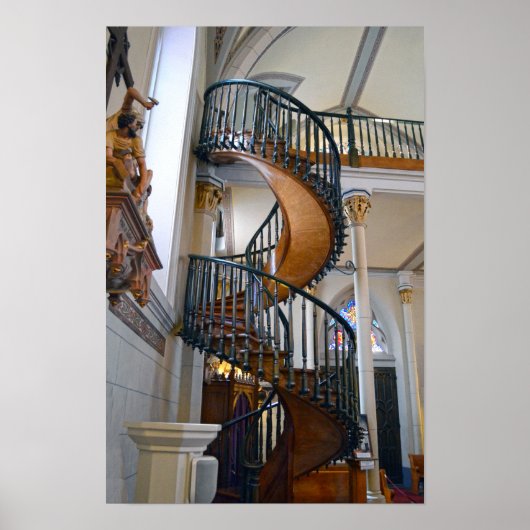 Poster Escalier miraculeux de la chapelle Loretto, Santa (Devant)