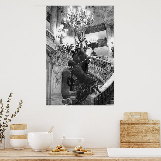 Poster Escalier Opéra (Cuisine)