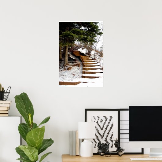 Poster Escalier Serene (Bureau à domicile)