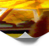 Poster Escalier Spiral Nautilus Abstrait (Coin)