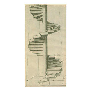 Poster Escaliers Architecturaux vintages, Escalier Spiral
