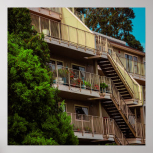 Poster Escaliers arrière