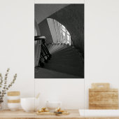 Poster Escaliers B&W (Cuisine)