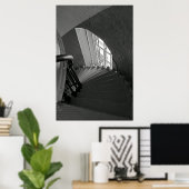 Poster Escaliers B&W (Bureau à domicile)