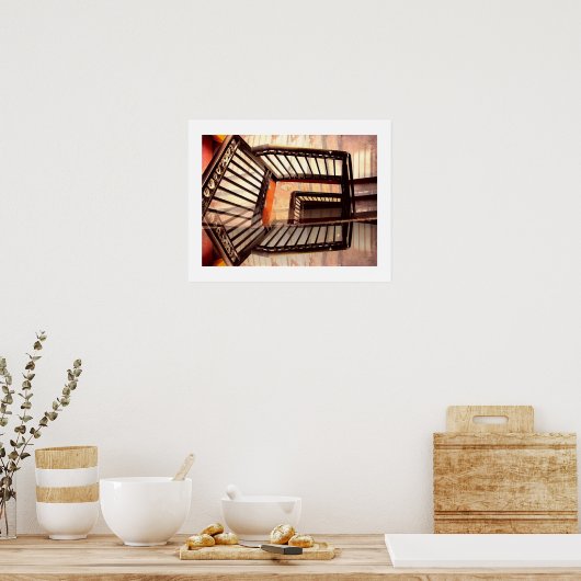 Poster Escaliers d'illusion optique (Cuisine)