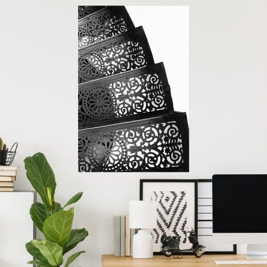 Poster Escaliers en fer (Bureau à domicile)