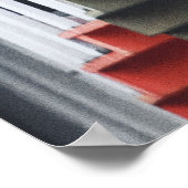 Poster Escaliers en spirale multicolores (Coin)