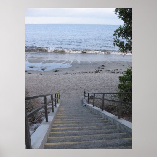 Poster escaliers pour la plage (Devant)