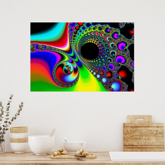 Poster escargot perdu et trou (Cuisine)