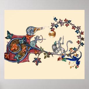 Poster Escargots DE GUERRE BESTIAIRE MÉDIÉVALE, Lapin Tue