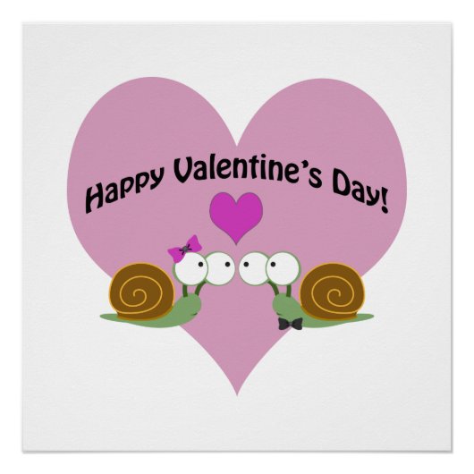 Poster Escargots de la Saint-Valentin (Devant)