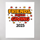 Poster Escouade Amis Donnant 2025 Automne Automne Tombe R (Devant)