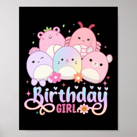 Poster Escouade de cris de filles d'anniversaire Mallow G (Devant)