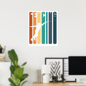 Poster Escrime (Bureau à domicile)