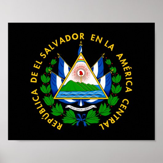 Poster Escudo de El Salvador (Devant)