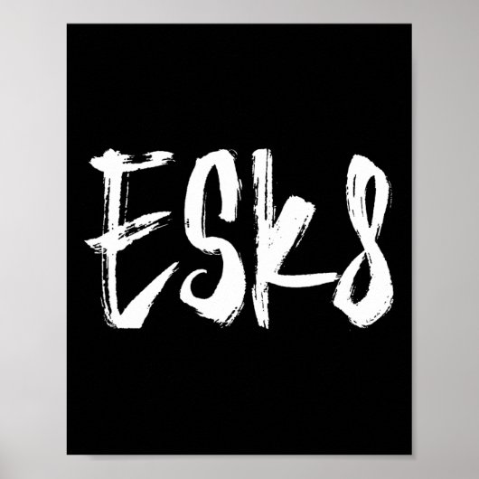 Poster Esk8 - Skateboard Électrique (Devant)