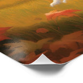 Poster Eskimo américain en automne Leaves automne inspiré (Coin)