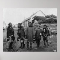 Eskimo Berry Pickers à Nome, Alaska Photographie