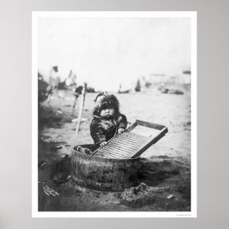 Poster Eskimo Child Alaska 1905