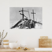 Poster Eskimo Grave en Alaska Photo (Cuisine)