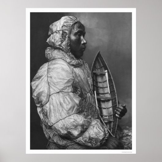 Poster Eskimo Kayaker & Toy Boat 1922 (Devant)