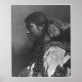 Poster Eskimo mère & enfant (Devant)