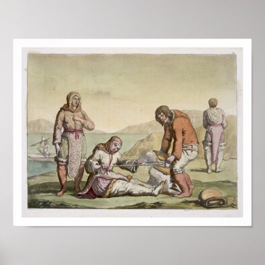 Poster Eskimos, 1817 (Devant)