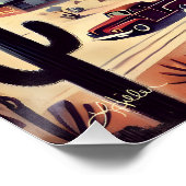 Poster Espace âge Alien Désert Invasion Imaginaire Art (Coin)