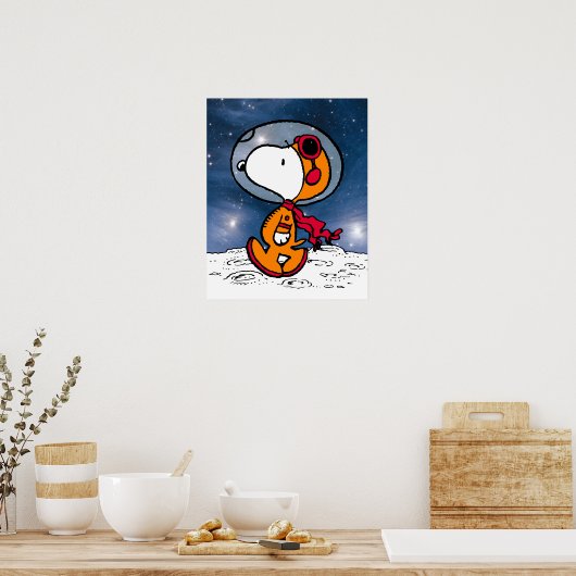 Poster ESPACE | Astronaute de Snoopy (Cuisine)