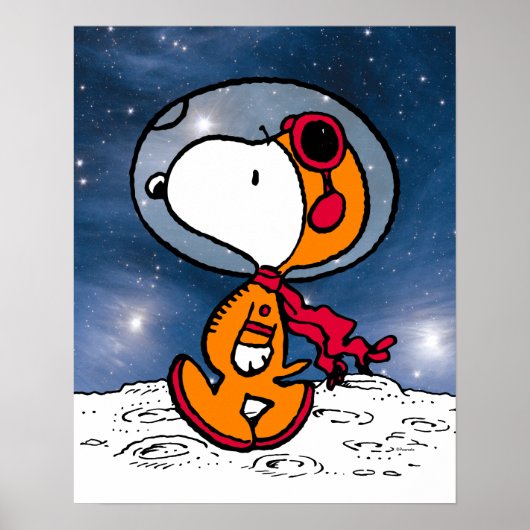 Poster ESPACE | Astronaute de Snoopy (Devant)