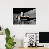 Poster espace astronaute du véhicule d'atterrissage de lu (Bureau à domicile)