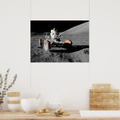 Poster espace astronaute du véhicule d'atterrissage de lu (Cuisine)