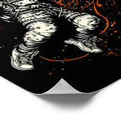 Poster Espace Cool Enfants Bysketbyll Avec Astronaut (Coin)