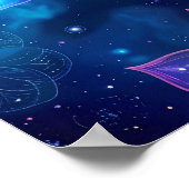 Poster Espace cosmique du Lotus éthérée (Coin)