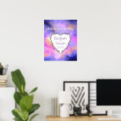 Poster Espace cosmique Mariage thématique Bienvenue (Bureau à domicile)