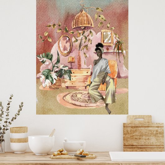 Poster Espace de méditation (Cuisine)