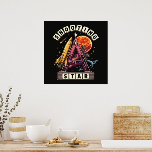 Poster Espace d'étoile filante (Cuisine)
