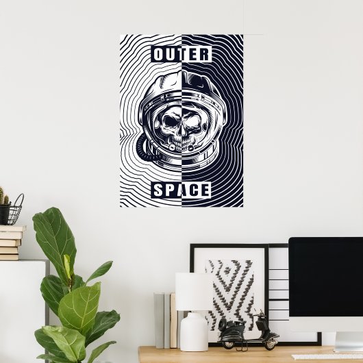 Poster Espace extérieur (Bureau à domicile)