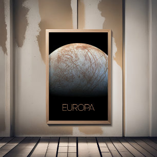Poster Espace Extérieur, Cosmos, Système Solaire, Lune Eu