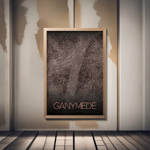 Poster Espace Extérieur, Cosmos, Système Solaire, Lune Ga