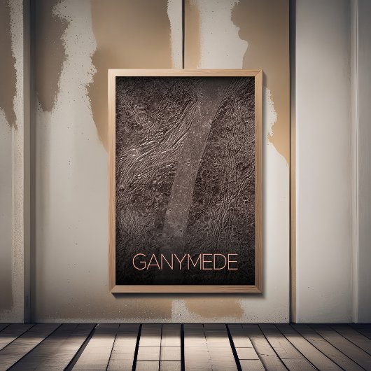 Poster Espace Extérieur, Cosmos, Système Solaire, Lune Ga