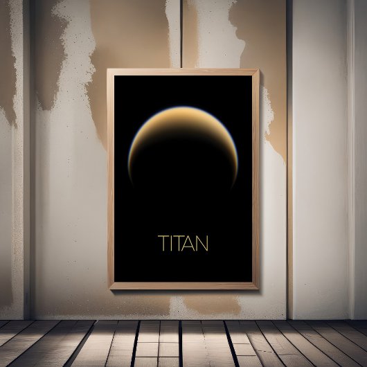Poster Espace Extérieur, Cosmos, Système Solaire, Titan L
