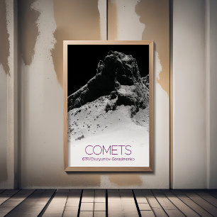 Poster Espace Extérieur, Système Solaire, Cosmos, Comètes